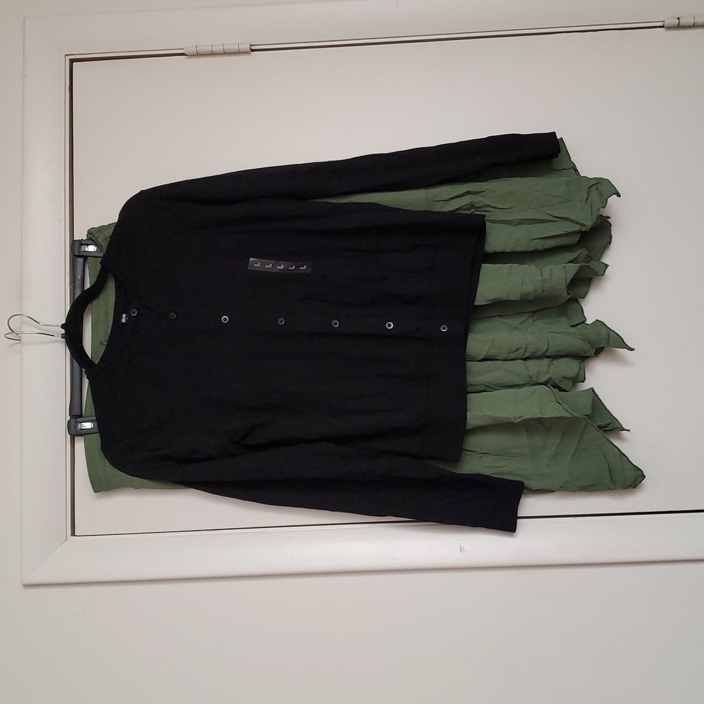 Uniqlo UV Protection Black Button-Up Cardigan Size L - Picture 11 of 12